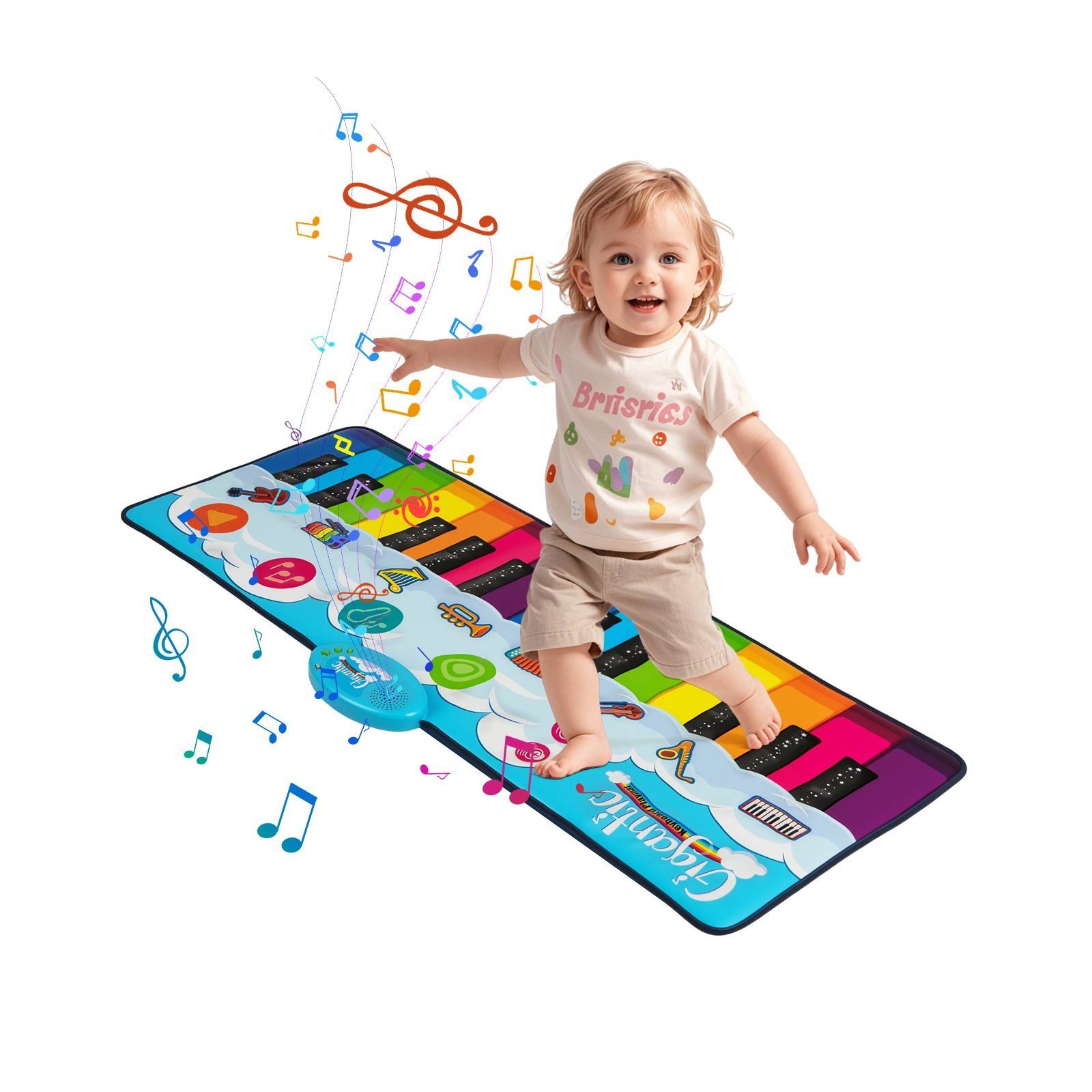 musikmattekinderklaviermattemit8musikinstrumentekeyboardtanzmattemitaufnahmewiedergabefunktionspielzeug120x47cm_image_6 Muzikinis vaikų klaviatūros kilimėlis su 8 instrumentais (Spalvotas)
