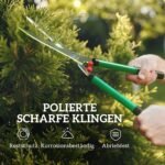 Dviejų dalių sodo žirklių rinkinys: 40 cm genėjimo žirklės su nepridegančia danga ir sodo žirklės