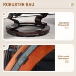 Pasukamas relaksacinis krėslas su pakoja ir supimo funkcija