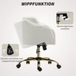 Reguliuojamo aukščio biuro kėdė su lino imitacijos audiniu