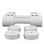 Hantelių rinkinys su reguliuojamu svoriu 2 x 2,5 kg