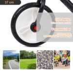 Vaikiškas balansinis dviratis su nuimamais pedalais, pagalbiniais ratukais ir reguliuojamo aukščio sėdyne 2-5 metų vaikams