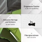 Prie automobilio jungiama kempingo palapinė 4-5 asmenims, tinkama visureigiams ir mikroautobusams (300x300x230 cm)
