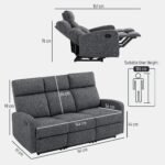 Trivietė poilsio sofa su individualiai reguliuojamais atlošais