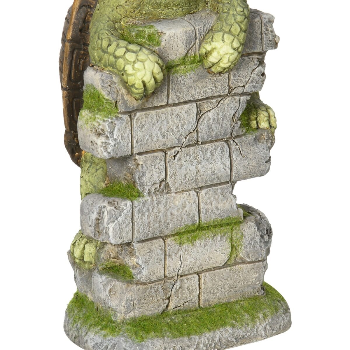 Sodo figūrėlė „Kopiantis vėžlys“ su saulės apšvietimu