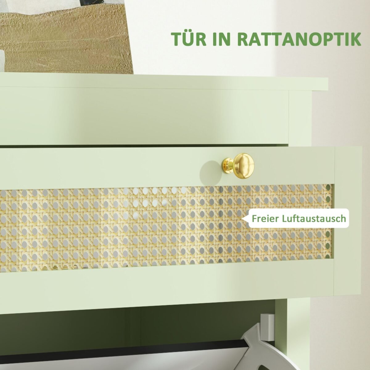 Batų spintelė su ištraukiamu stalčiumi ir atverčiamais skyriais su reguliuojamomis lentynomis 12 porų batų