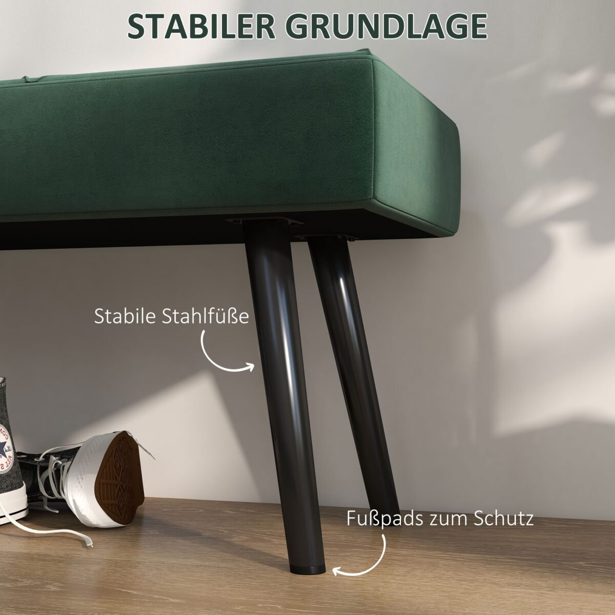 Aksomo efekto lovos suoliukas