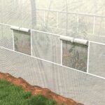 Tunelinis šiltnamis su 6 tinkleliais nuo vabzdžių