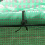 Pakaitinė šiltnamio plėvelė su UV apsauga, ruloninėmis durimis ir šoniniais langais 140 x 73 x 190 cm