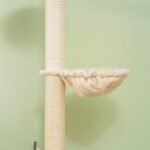 Reguliuojamo aukščio katės draskyklė su apsauga nuo apvirtimo