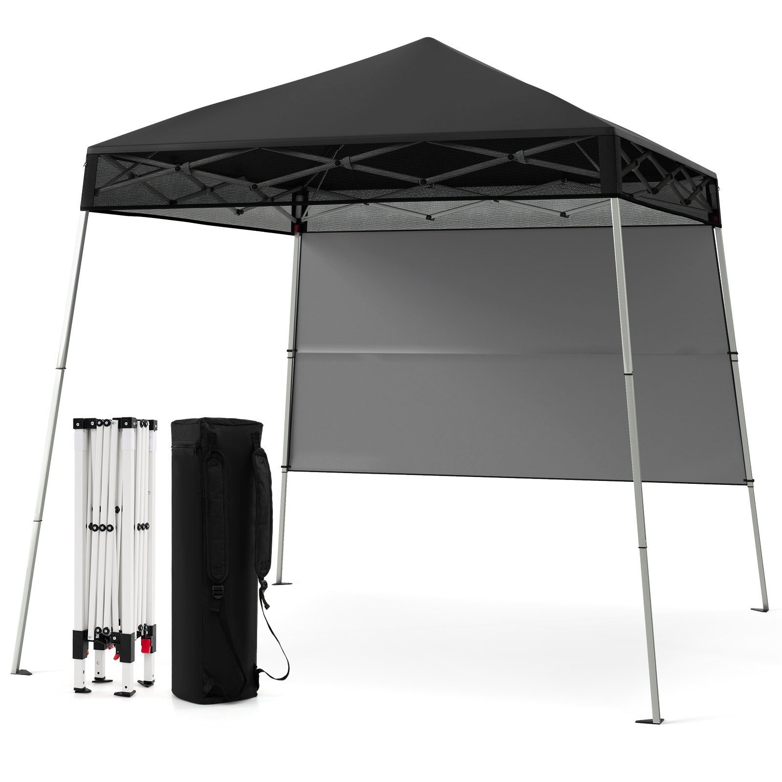 pavillon2x2mpopupfaltpavillonhhenverstellbarmitseitenwandbodenhakenwasserdichtsonnenschutzpartyzeltschwarz_1751606788808_image_1 Greitai surenkamas pavėsinis su šonine sienute 2x2 m (Juoda)