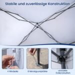 Sulankstomas paviljonas 3x3m atsparus vandeniui ir UV spinduliams (Balta)
