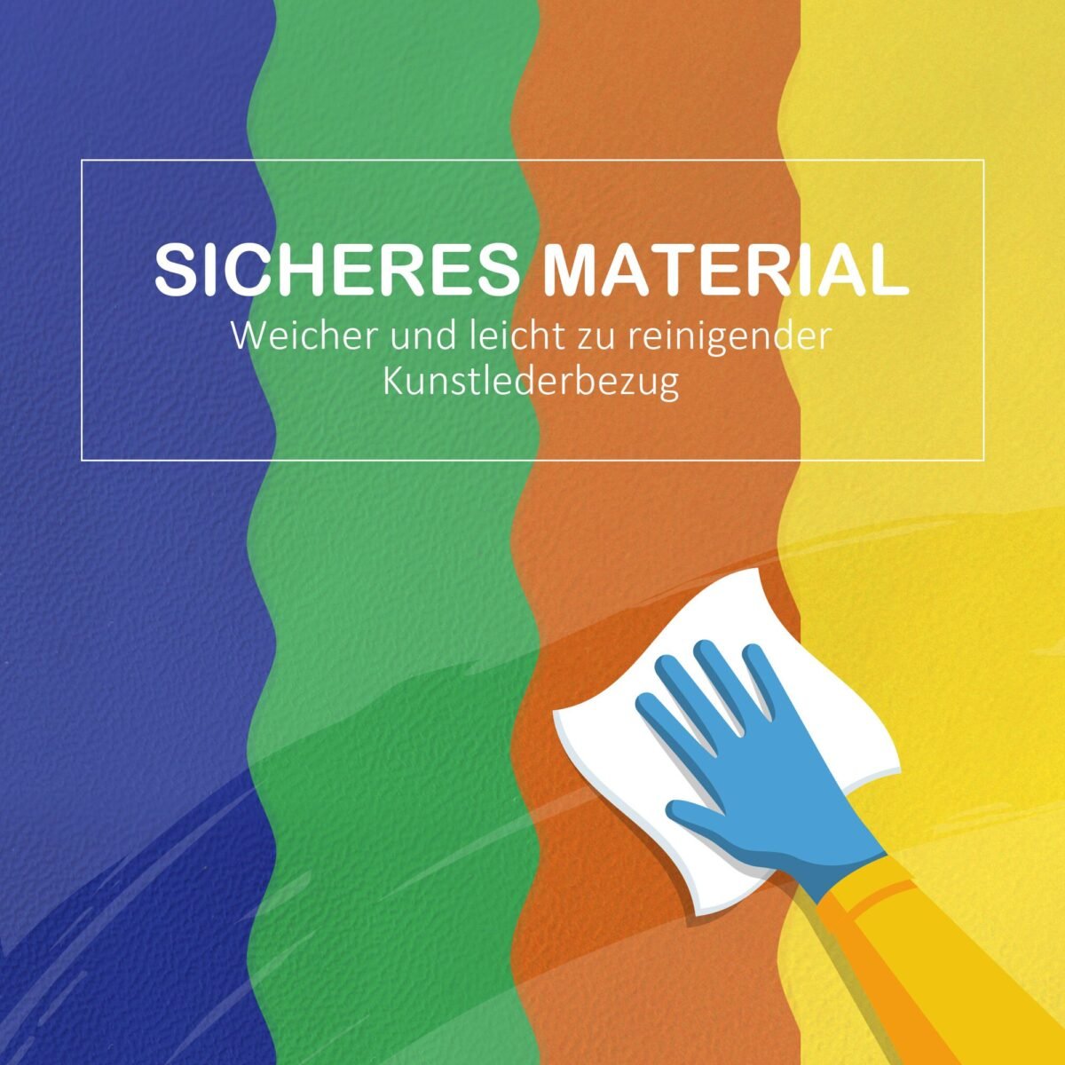 7 dalių minkštas lavinamųjų blokų rinkinys vaikams