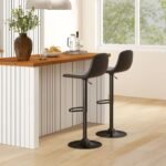 Reguliuojamo aukščio pasukamos baro kėdės (2 vnt.)