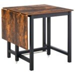 Pramoninio stiliaus išskleidžiamas valgomojo stalas