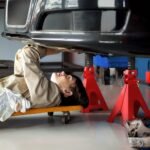 Atraminiai automobilio stovai, 6 tonų, reguliuojamo aukščio, 2 vnt.