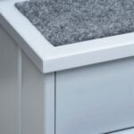 3 pakopų gyvūnų laipteliai su daiktadėže (38 cm aukščio)