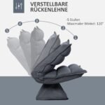 Krėslas su pasukama sėdyne ir reguliuojama atkalte