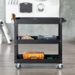 Mobilus įrankių vežimėlis su trimis lentynomis