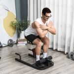 Pritūpimų treniruoklis 3 viename reguliuojamo aukščio