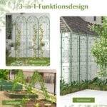 Dekoratyvinės metalinės sodo atramos 2 vnt (Žalia)