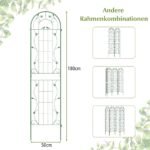 Dekoratyvinės metalinės sodo atramos 2 vnt (Žalia)