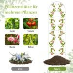 Dekoratyvinis metalinis sodo tinklas 180 cm (Balta)