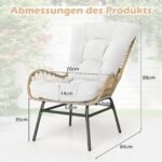 Ergonomiška sodo kėdė su storu užvalkalu 180 kg apkrova (Kremas)