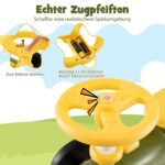 Vaikiškas paspiriamas automobilis traukinuko stiliumi su garso efektais (Žalia)