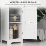 Aukštas vonios kambario baldų komplektas su 3 atviromis ir 2 vidinėmis lentynomis, 40 cm x 38 cm x 160 cm