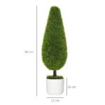 Dirbtinių kiparisų rinkinys, 2 vnt., 90 cm aukščio