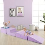 5 dalių minkštų putplasčio blokelių rinkinys vaikams (Violetinė)