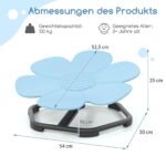 Sensorinė sukamoji kėdutė vaikams 360° (Mėlyna)