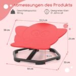 Sensorinė sukamoji kėdutė vaikams (Raudona)