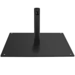 Kvadratinis skėčių stovas su paminkštinimais (Juoda)