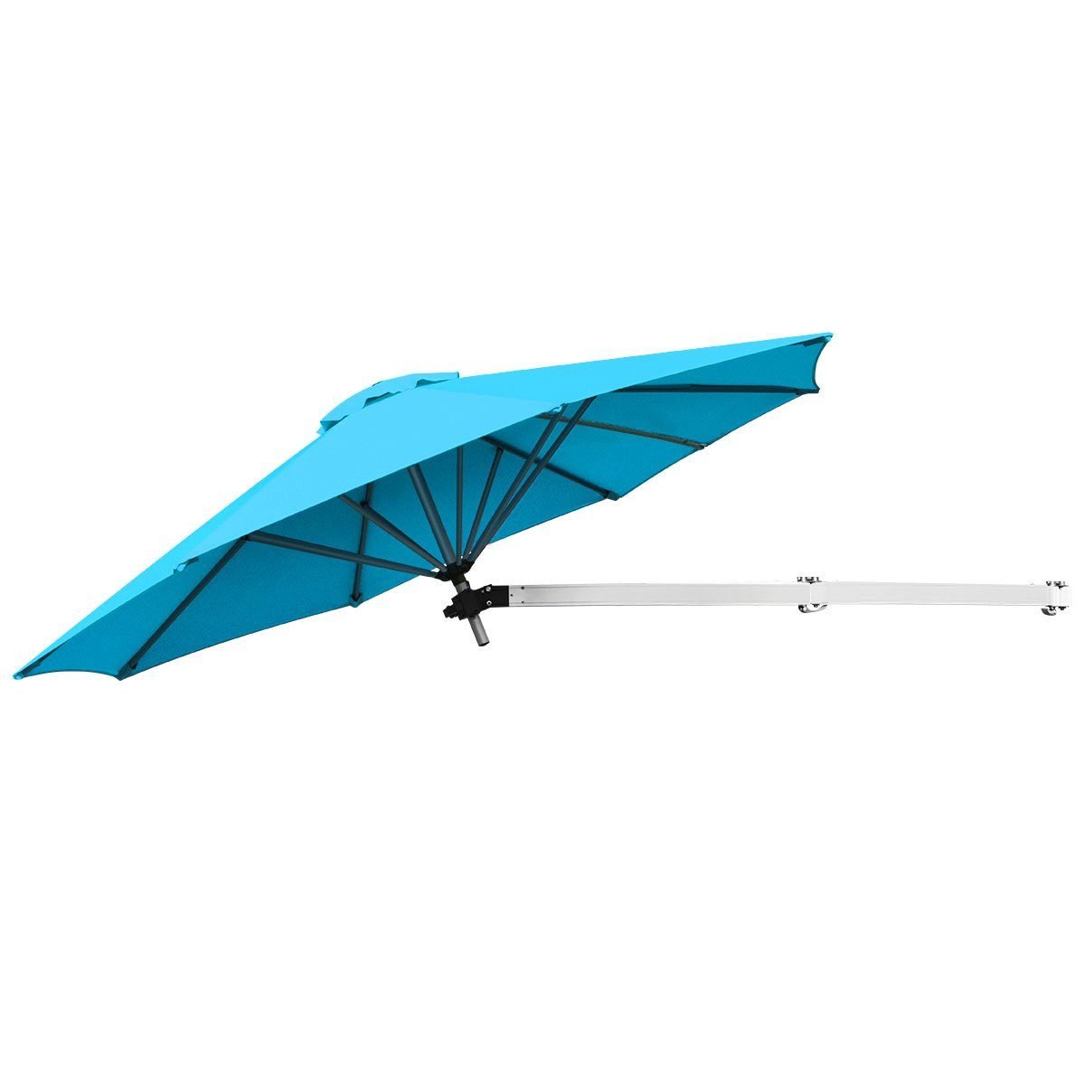 sonnenschirmfrdiewandwandschirmkippbarbalkonschirmmitverstellbareraluminiumstange250cmtrkis_image_6_1 Sieninis skėtis nuo saulės su reguliuojamu aliuminio stiebu Ø 250 cm (Turkio)