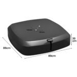 Stovas skėčiui su ratukais 150 kg talpos (Juoda)