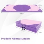 Sulankstomas treniruočių čiužinys 300x117x5 cm (Violetinė)