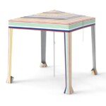 Sulankstomas paplūdimio paviljonas 2x2 m su smėlio maišais ir nešiojimo krepšiu (Spalvotas)