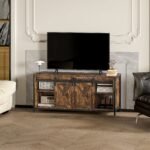 Pramoninio dizaino žema TV spintelė iki 60 colių televizoriams