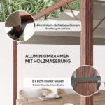 Aliuminio pergola su reguliuojamu stogu 3x3 m