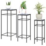 Sudedamas 3 skirtingų dydžių gėlių stovų komplektas