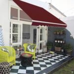 Išvažiuojama markizė balkonui 400x250 cm (Bordo)