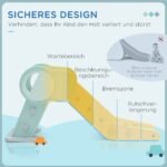 Sulankstoma vaikų čiuožykla su neslystančiais laipteliais