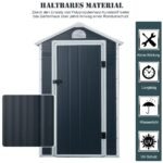 Plastikinis sodo sandėliukas su ventiliacija