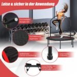 Fitneso treniruoklis su reguliuojamu atraminiu strypu (Raudona)