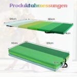 Sulankstomas gimnastikos čiužinys 180 x 120 cm (Žalia)