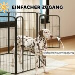 Šunų aptvaras su 6 plokštėmis, skirtas vidui ir laukui