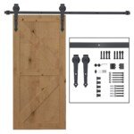 Metalinė slankiojančių durų sistema 2 m ilgio