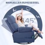 Masažinis fotelis su šildymo ir atsilošimo funkcija pasukamas